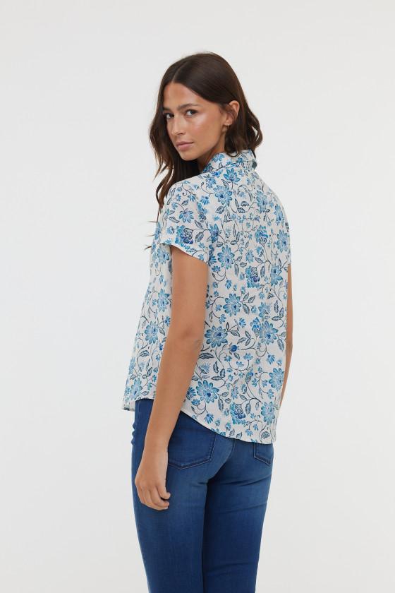 Lee Cooper Chemise DIMA MC Celadon Blue