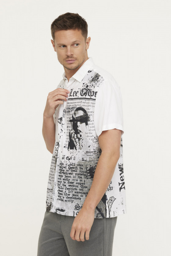 Lee Cooper Chemise DINO Blanc