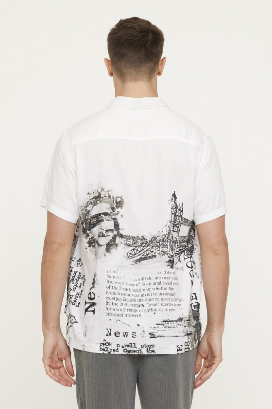 Lee Cooper Chemise DINO Blanc