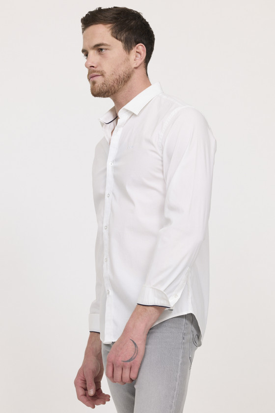 Lee Cooper Chemise DOGINO ML Blanche