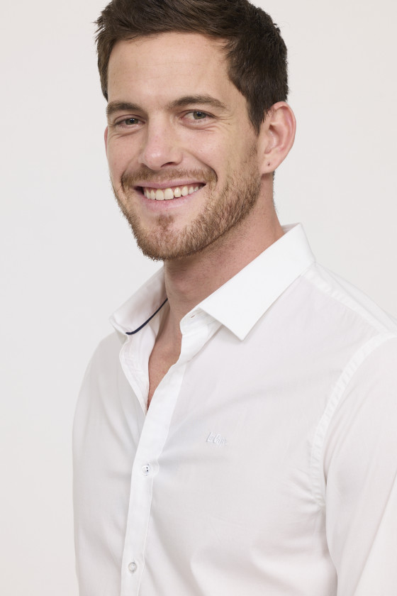 Lee Cooper Chemise DOGINO ML Blanche