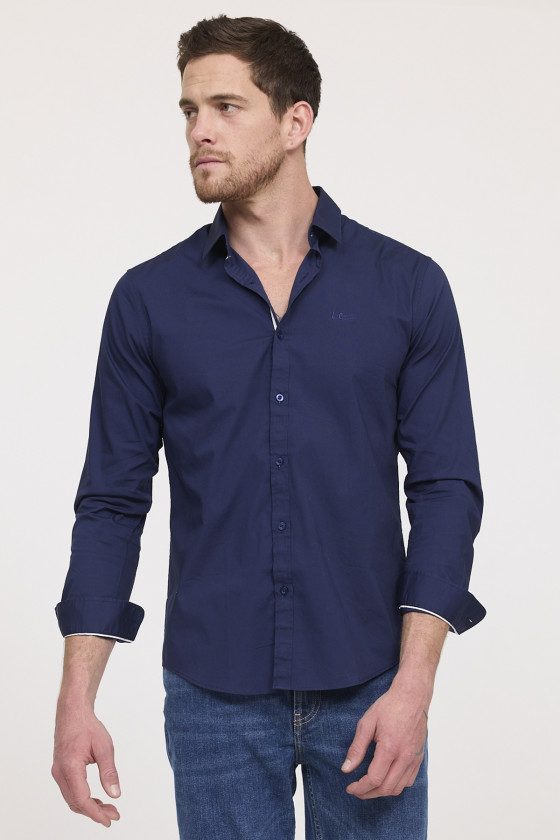 lee cooper Chemise DOGINO ML Bleu marine