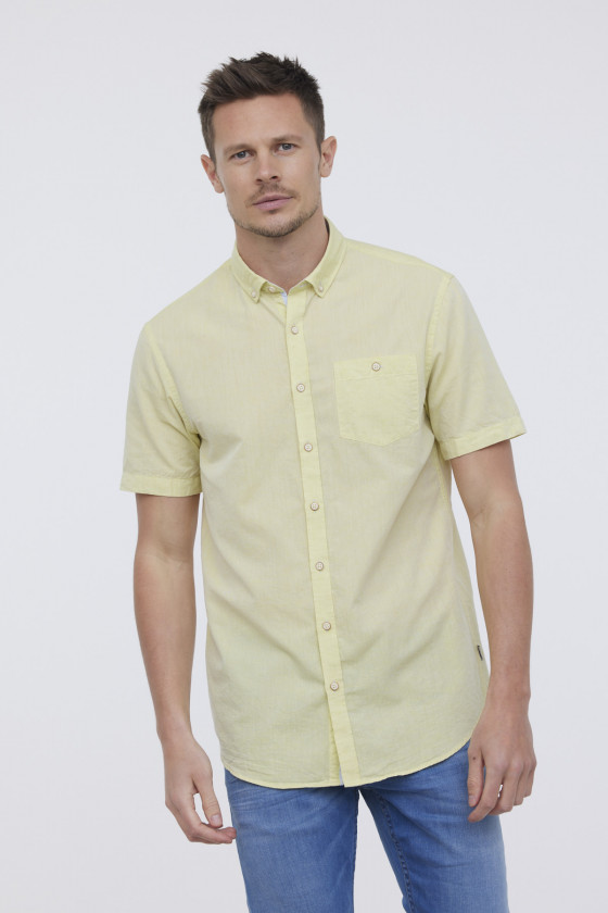 Lee Cooper Chemise DOLANO Jaune Fluo