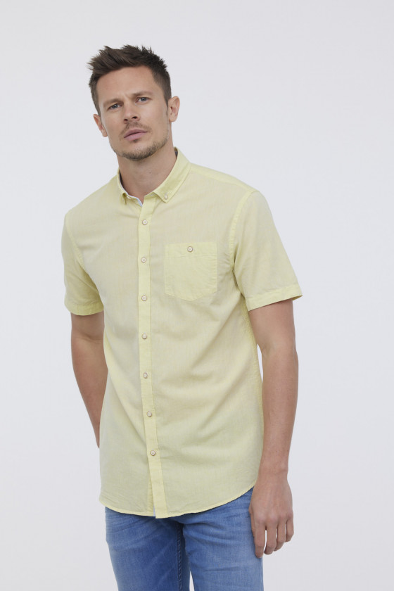 Lee Cooper Chemise DOLANO Jaune Fluo