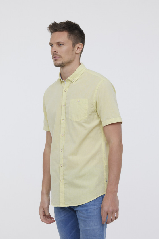 Lee Cooper Chemise DOLANO Jaune Fluo