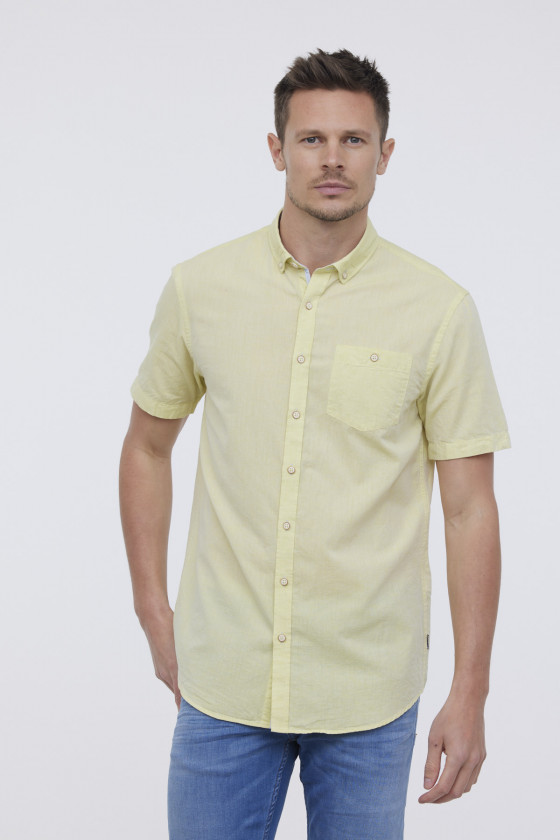 lee cooper Chemise DOLANO Jaune fluo