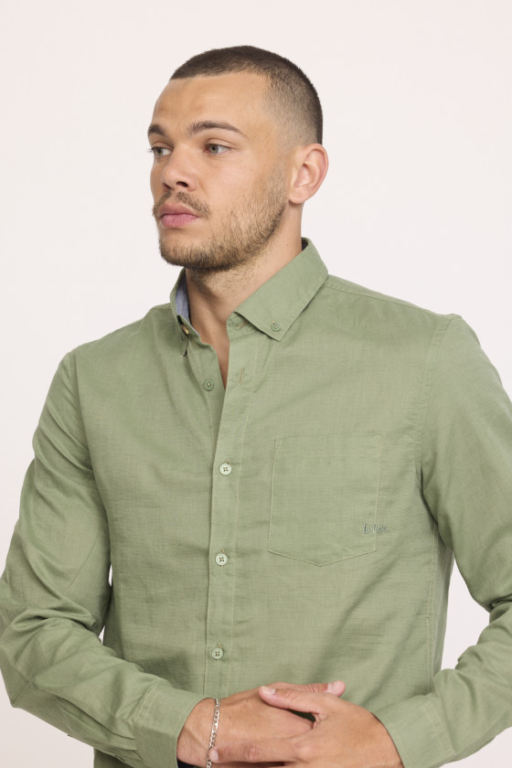 Lee Cooper Chemise DOLINO Kaki Vert