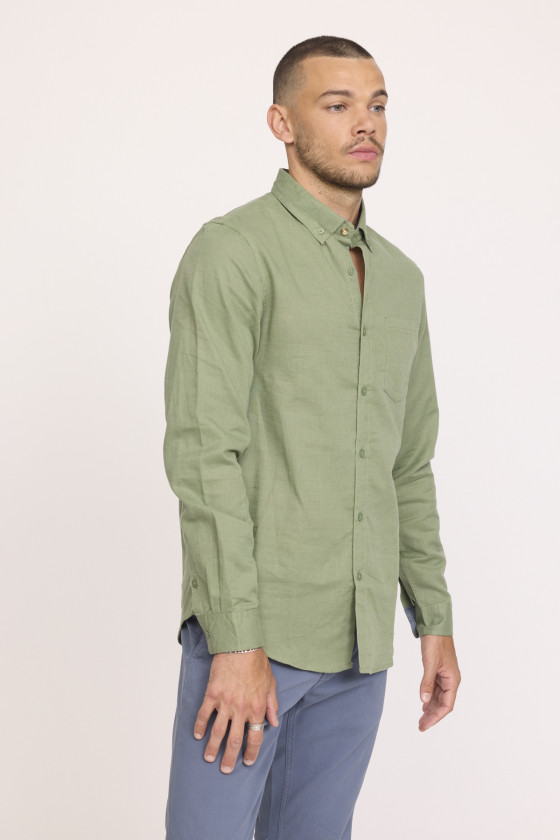 Lee Cooper Chemise DOLINO Kaki Vert