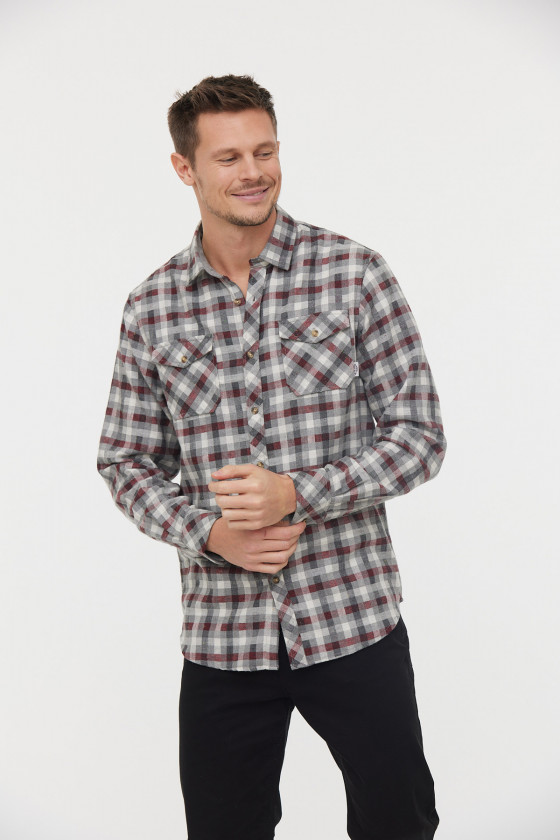 Lee Cooper Chemise DORBET Lie De Vin