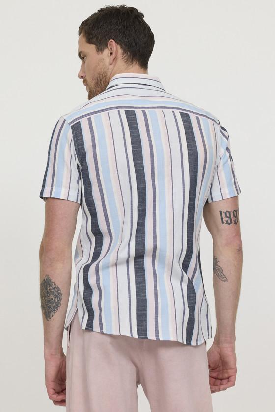 Lee Cooper Chemise DOROL ML Gris Bleu