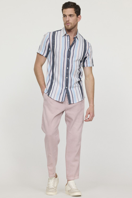 Lee Cooper Chemise DOROL ML Gris Bleu