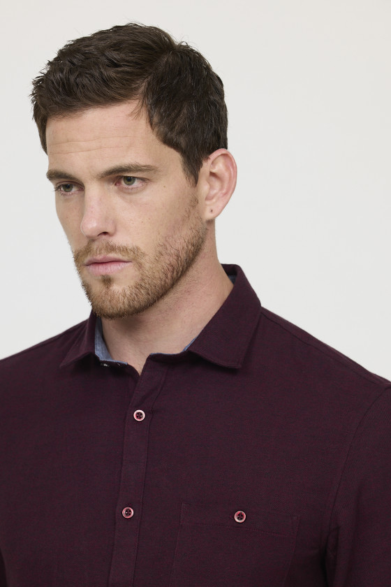 Lee Cooper Chemise DOUCO Red Wine
