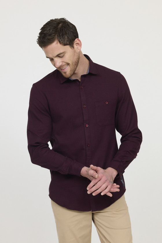 lee cooper Chemise DOUCO Red Wine