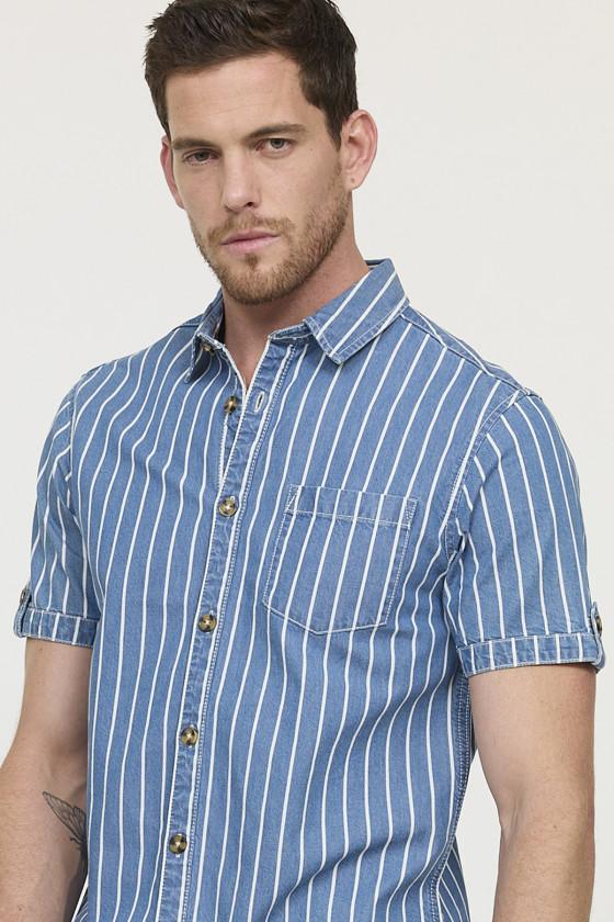 Lee Cooper Chemise DOULY Light Blue Stripes