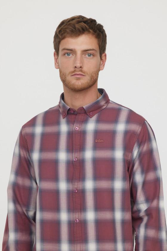 Lee Cooper Chemise DROP Lie De Vin