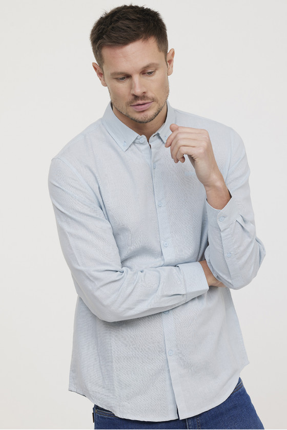 Lee Cooper Chemise DUKO Blue Grey