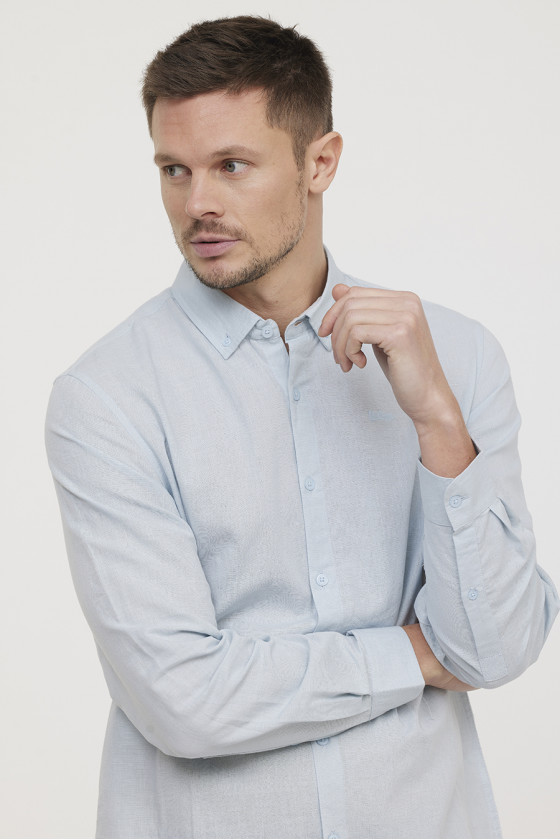 Lee Cooper Chemise DUKO Blue Grey