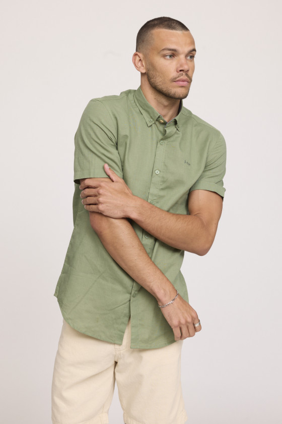 Lee Cooper Chemise DULIN Kaki Vert