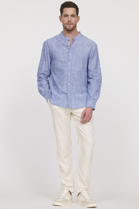 Lee Cooper Chemise DUMORI Navy Stripes