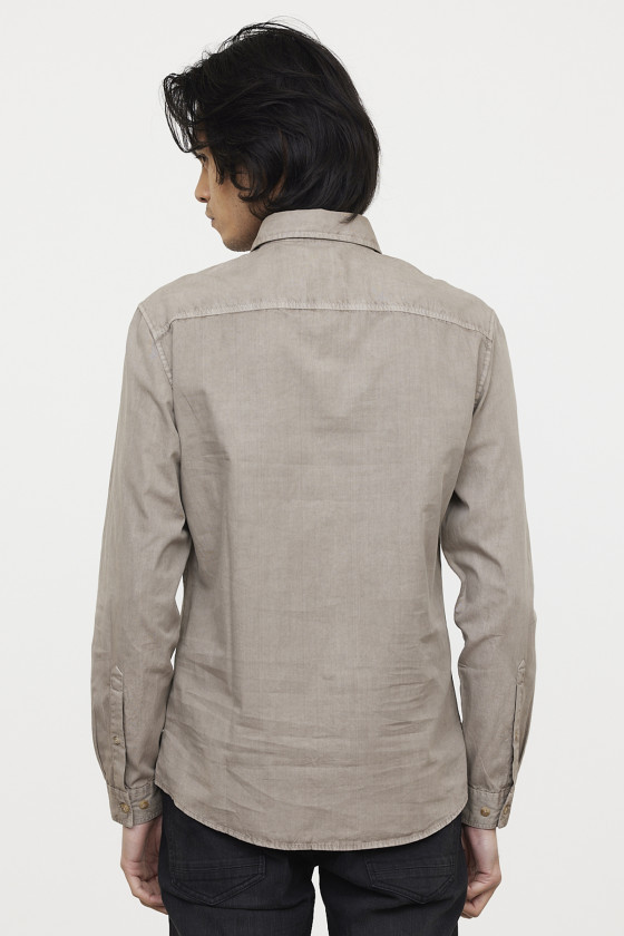 Lee Cooper Chemise DYE Argile Beige