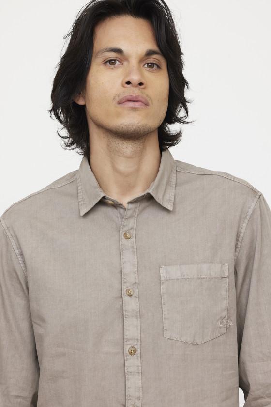 Lee Cooper Chemise DYE Argile Beige