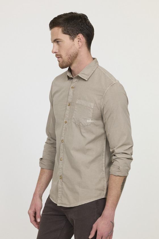 Lee Cooper Chemise DYE Brown