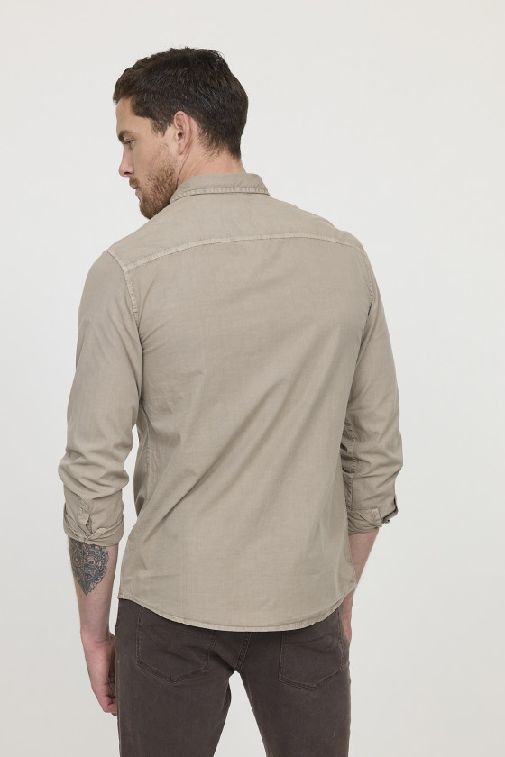 Lee Cooper Chemise DYE Brown