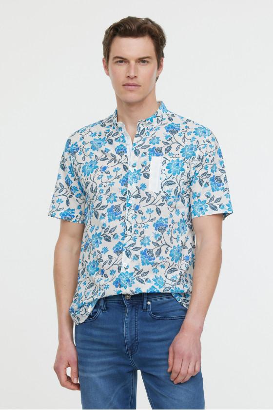 lee cooper Chemises DAMYK MC Celadon blue