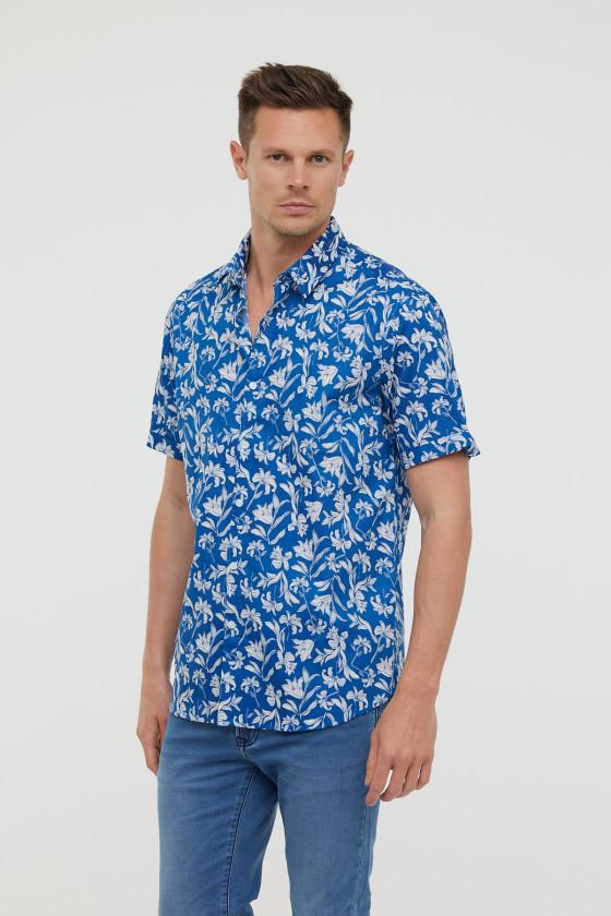 Lee Cooper Chemises DIEZ MC Celadon Blue