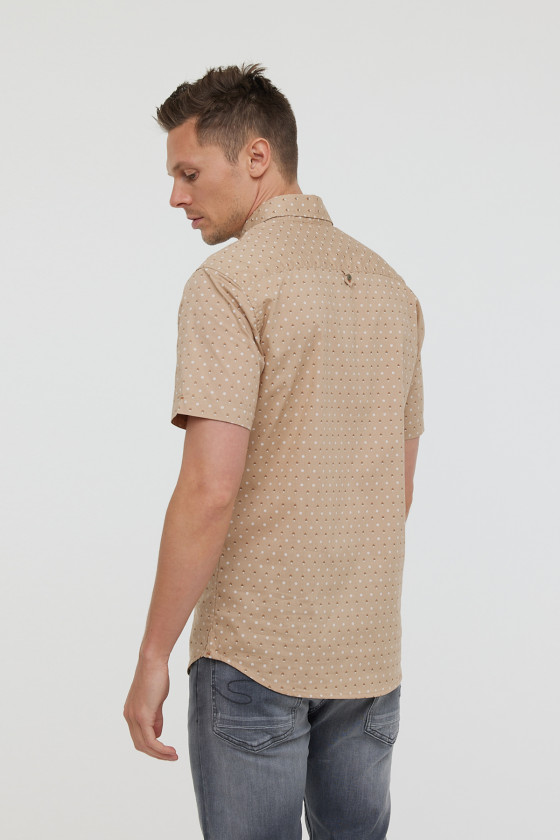 Lee Cooper Chemises DIMIO MC Argile Beige