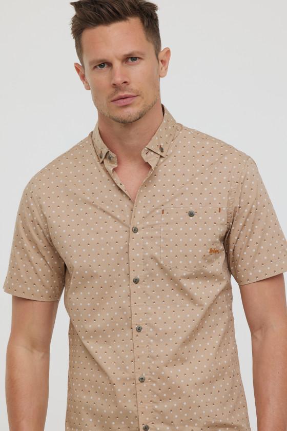 Lee Cooper Chemises DIMIO MC Argile Beige