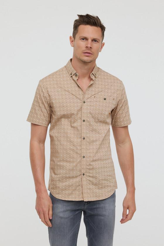 lee cooper Chemises DIMIO MC Argile beige