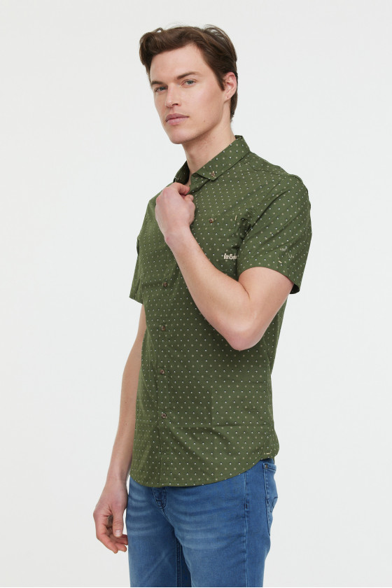 Lee Cooper Chemises DIMIO MC Army