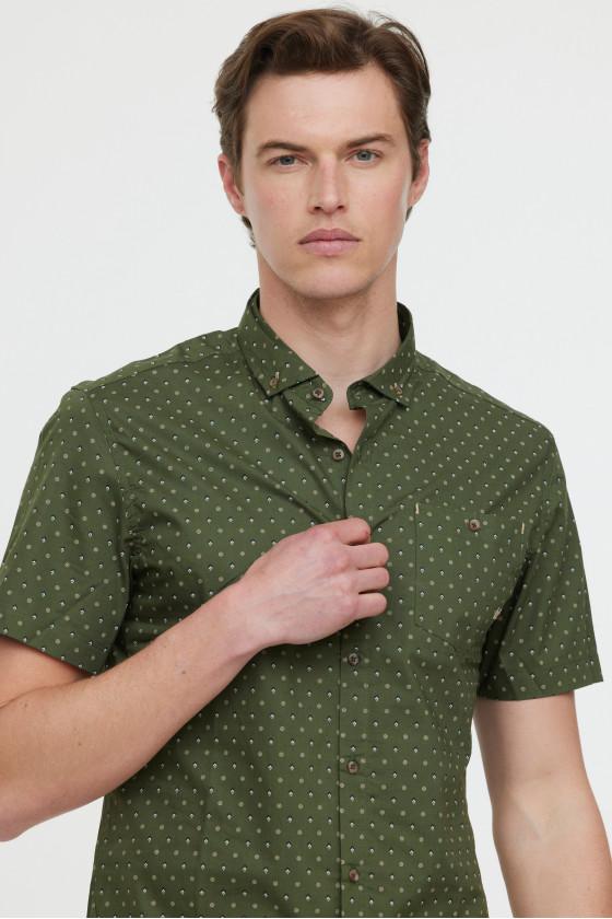 Lee Cooper Chemises DIMIO MC Army