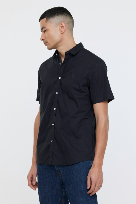 Lee Cooper Chemises DRIMO MC Black