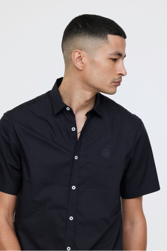 Lee Cooper Chemises DRIMO MC Black