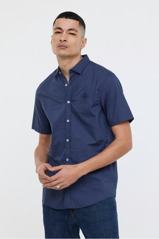 Lee Cooper Chemises DRIMO MC Navy