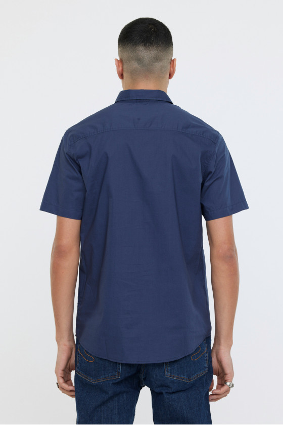 Lee Cooper Chemises DRIMO MC Navy