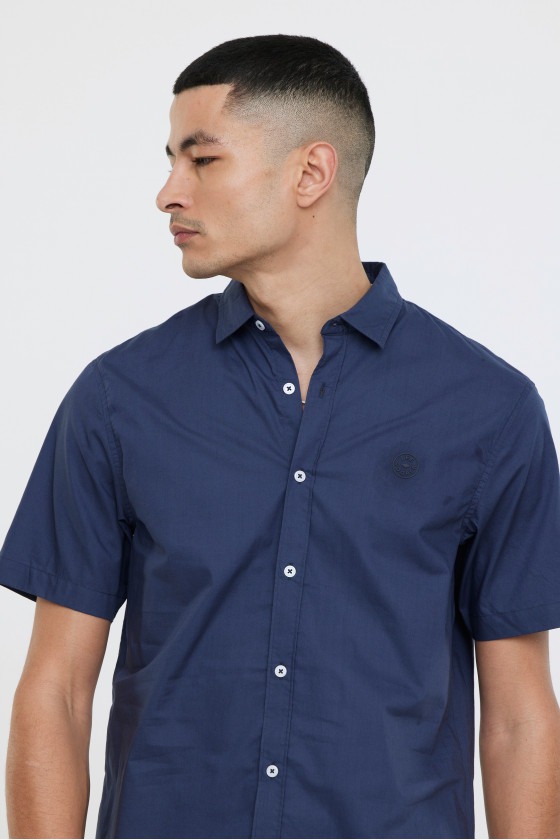 Lee Cooper Chemises DRIMO MC Navy