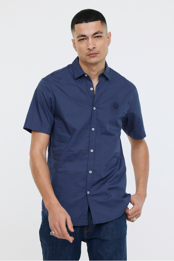lee cooper Chemises DRIMO MC Navy