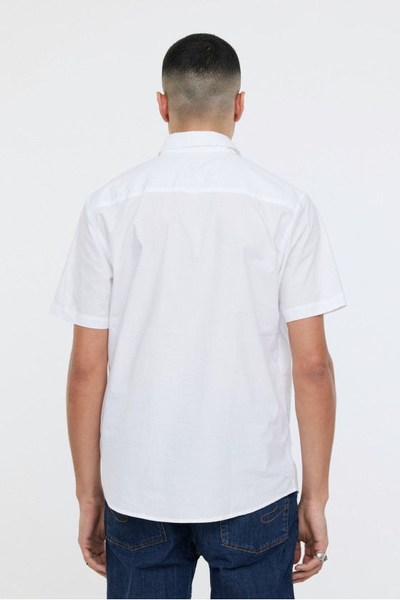Lee Cooper Chemises DRIMO MC Optic White