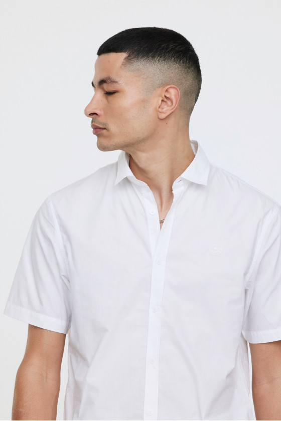 Lee Cooper Chemises DRIMO MC Optic White