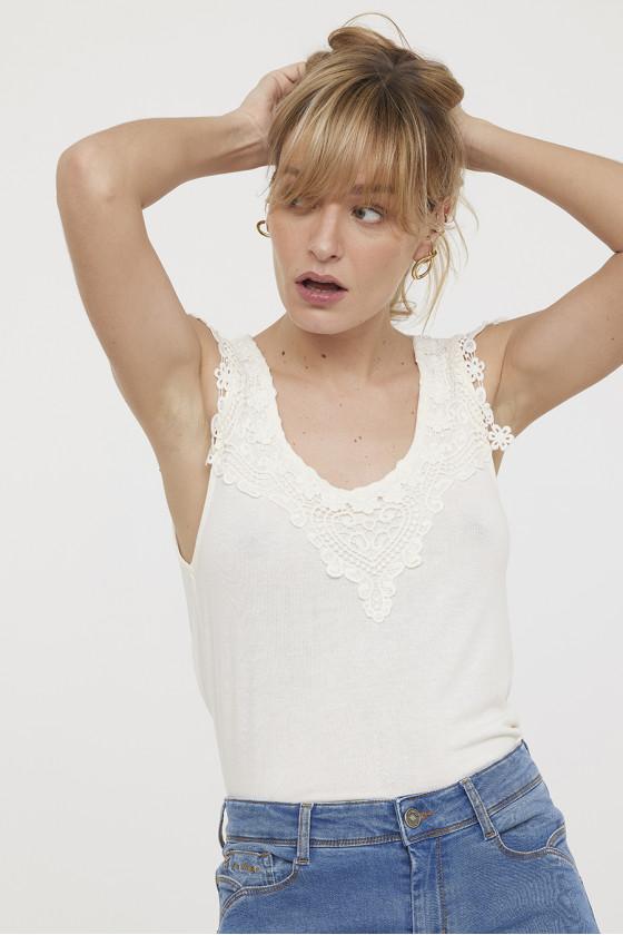 Lee Cooper Débardeur AMACHI Ivory