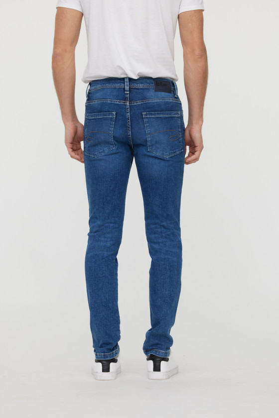 Lee Cooper Denim Lc030 Medium Blue Brushed