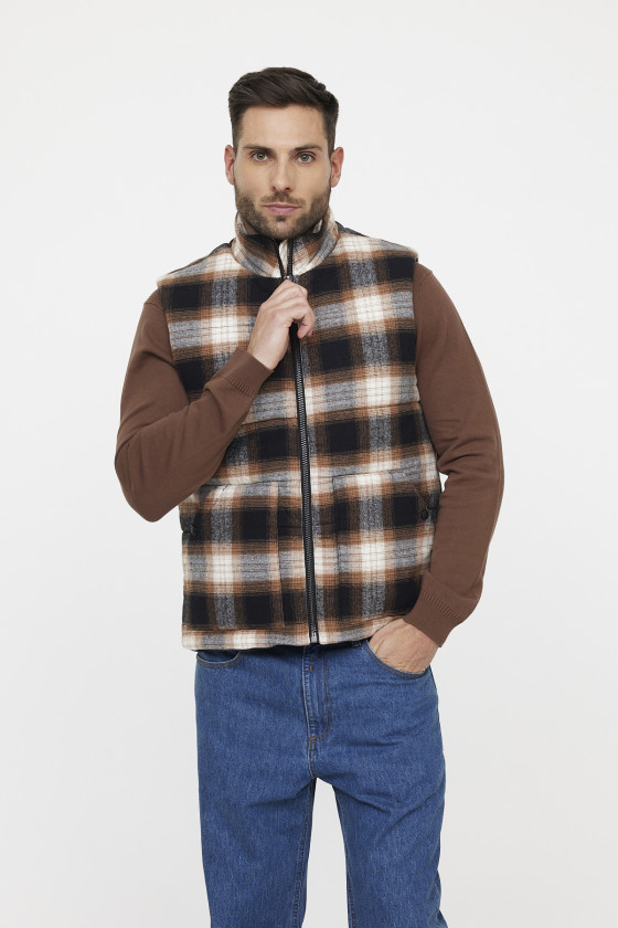 Lee Cooper Gilet FUSCO Brown