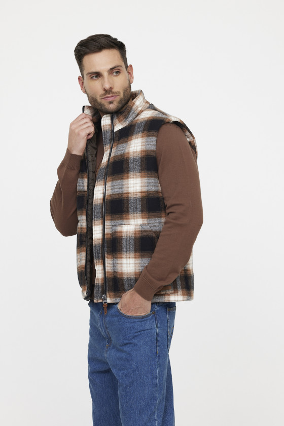 Lee Cooper Gilet FUSCO Brown