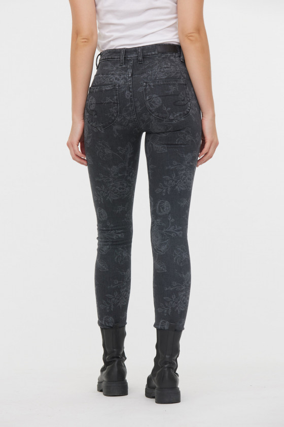 Lee Cooper Jean JAMIA Grey Flower L30