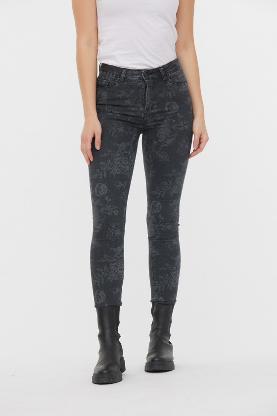 lee cooper Jean JAMIA Grey Flower L30