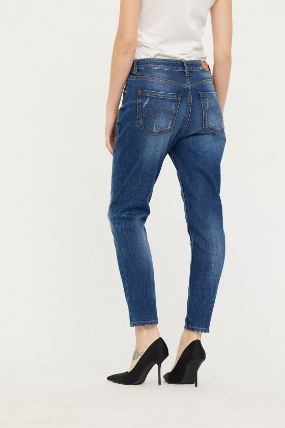 Lee Cooper Jean JOHANA Medium Blue Destroy