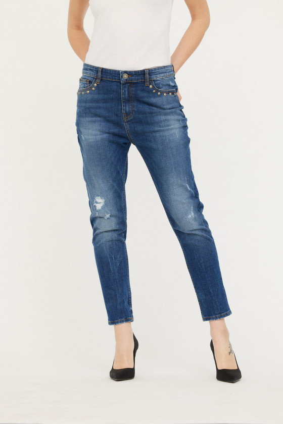 lee cooper Jean JOHANA Medium Blue Destroy